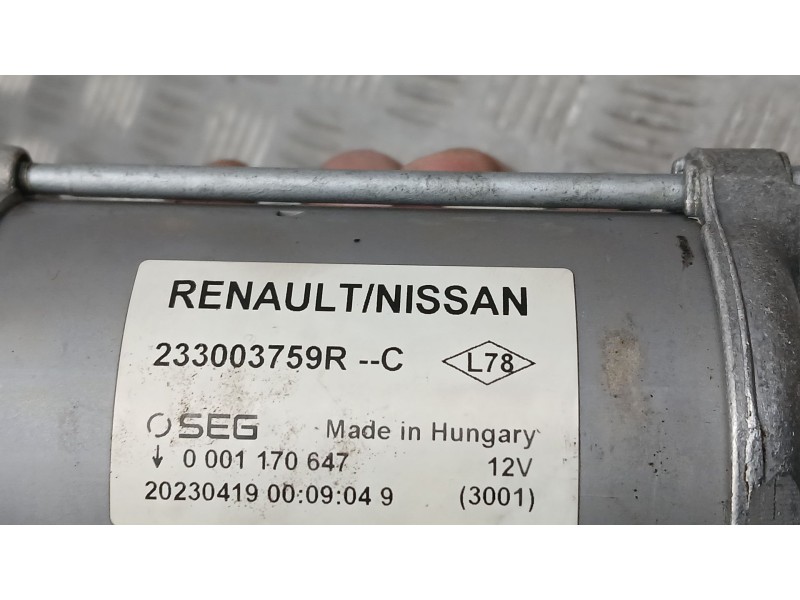 Recambio de motor arranque para renault express furgoneta/monovolumen 1.5 blue dci 95 (f6ab) referencia OEM IAM 233003759R  0001