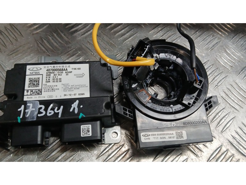Recambio de kit airbag para jaecoo 7 phev 1.5 tgdi 255kw referencia OEM IAM 401003953AAABK C/SALPICADERO, PRETENSORES DELANTEROS