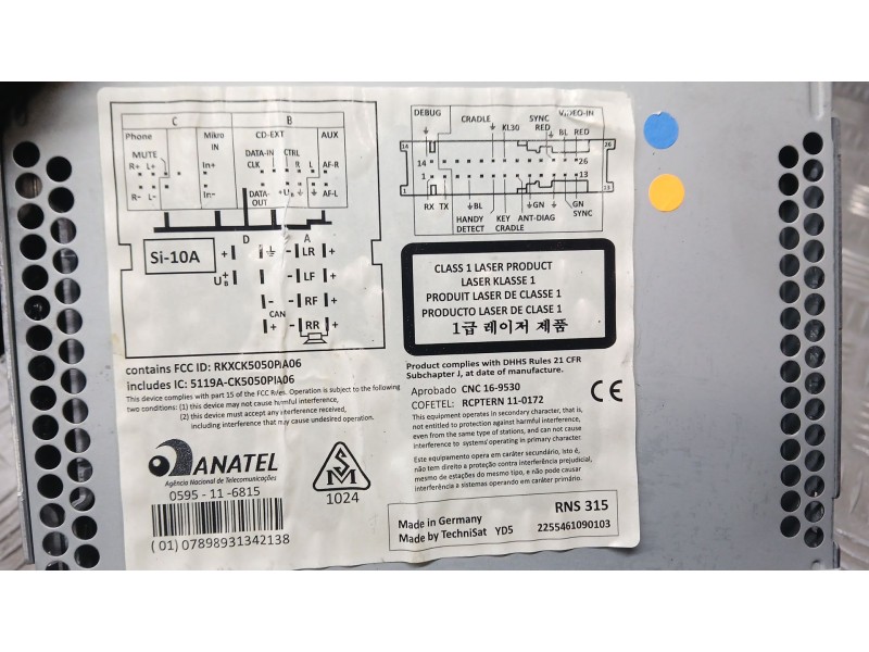 Recambio de sistema navegacion gps para seat altea (5p1) 1.2 tsi referencia OEM IAM 5P0035191J  