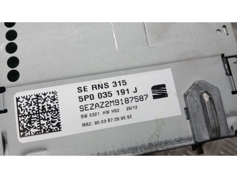 Recambio de sistema navegacion gps para seat altea (5p1) 1.2 tsi referencia OEM IAM 5P0035191J  