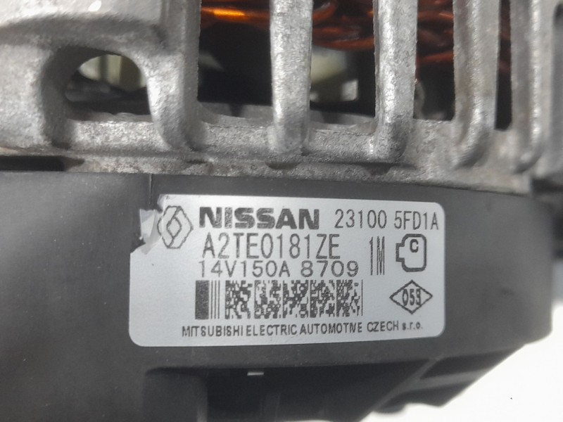 Recambio de alternador para nissan micra v (k14) acenta referencia OEM IAM 231005FD1A  