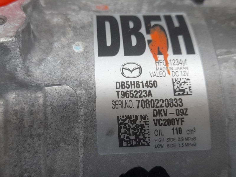 Recambio de compresor aire acondicionado para mazda 2 lim. () origin referencia OEM IAM DB5H61450  