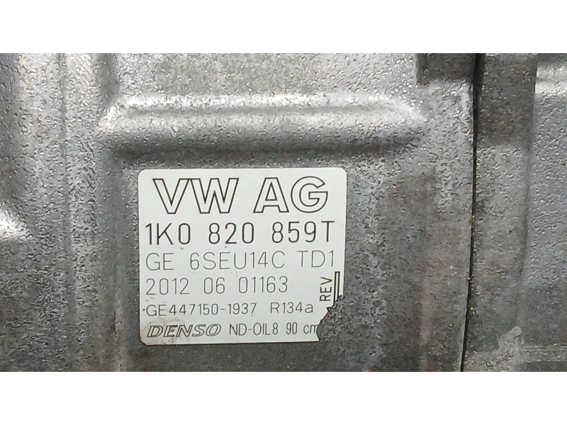 Recambio de compresor aire acondicionado para seat altea (5p1) 1.2 tsi referencia OEM IAM 1K0820859T DENSO 4471501937
