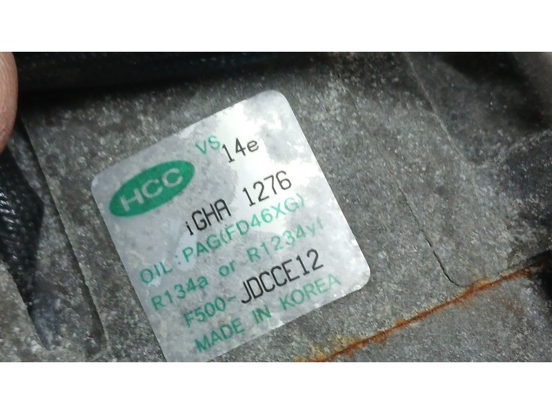 Recambio de compresor aire acondicionado para kia cee´d (jd) 1.6 crdi 110 referencia OEM IAM 97701A6700 HCC F500JDCCE12