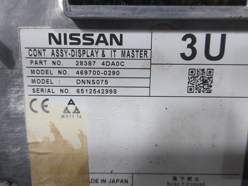 Recambio de sistema navegacion gps para infiniti q30 1.5d referencia OEM IAM 283874DA0C  