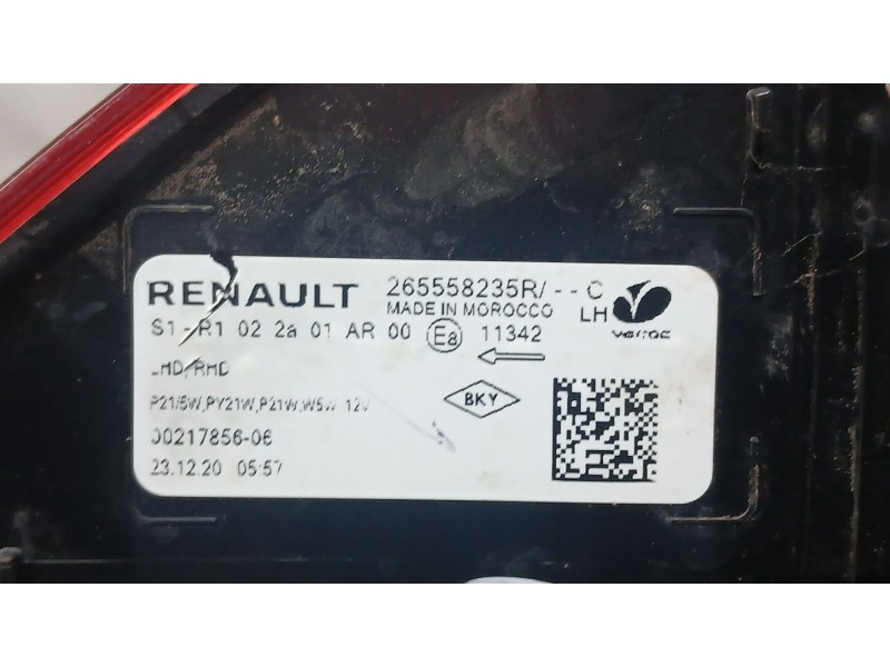 Recambio de piloto trasero izquierdo para dacia sandero iii 1.0 tce 90 referencia OEM IAM 265558235R ROZADO 21785606