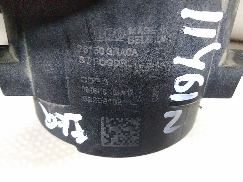 Recambio de faro antiniebla izquierdo para nissan leaf acenta referencia OEM IAM 261503NA0A 89209182 VALEO