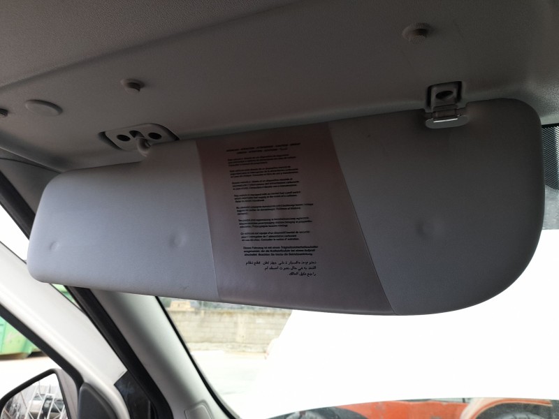 Recambio de parasol izquierdo para fiat doblo cargo (263_) 1.4 natural power referencia OEM IAM   