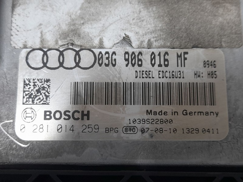 Recambio de centralita motor uce para audi a6 c6 (4f2) 2.0 tdi referencia OEM IAM 03G906016MF 0281014259 BOSCH