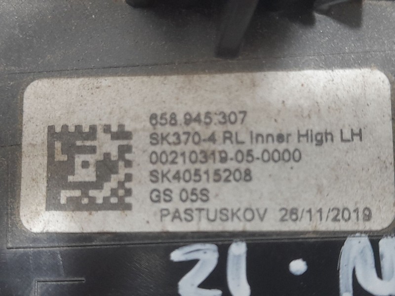 Recambio de piloto trasero izquierdo interior para skoda kamiq (nw4) 1.0 tsi referencia OEM IAM SK370RL SK370RL 