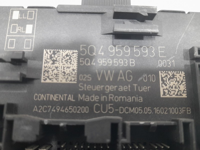 Recambio de modulo confort para seat leon (5f1) 1.6 tdi referencia OEM IAM 5Q4959593E DELANTERO IZQUIERDO 