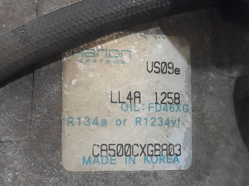 Recambio de compresor aire acondicionado para kia picanto (ja) gt line referencia OEM IAM CA500CXGBA03  