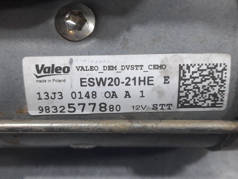 Recambio de motor arranque para opel vivaro c furgoneta (k0) 1.5 referencia OEM IAM 98325778/80 ESW2021HE VALEO