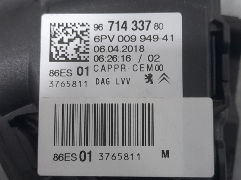 Recambio de potenciometro pedal para peugeot 2008 (--.2013) style referencia OEM IAM 9671433780  