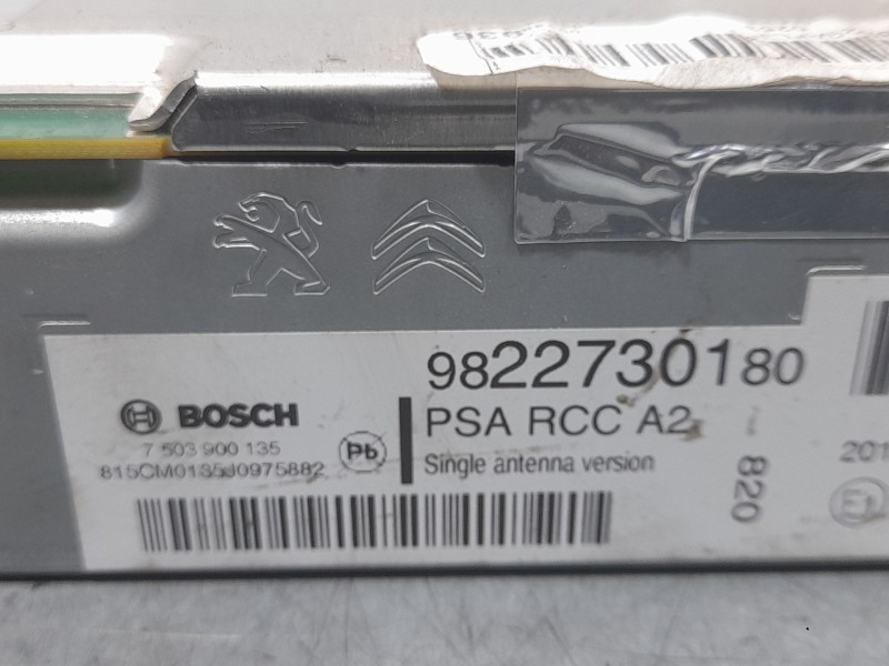 Recambio de sistema audio / radio para peugeot 2008 (--.2013) style referencia OEM IAM 9822730180 7503900135 BOSCH