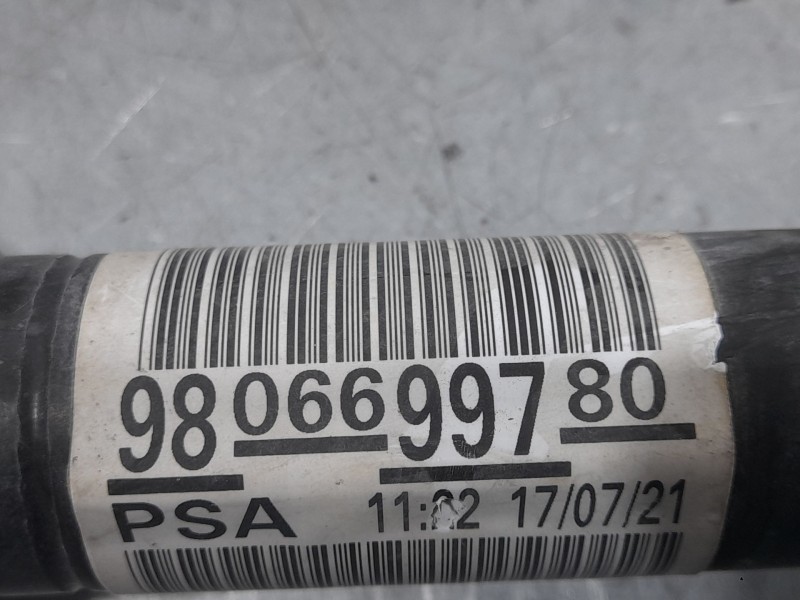 Recambio de transmision delantera derecha para peugeot partner furgoneta/monovolumen (k9) 1.5 bluehdi 100 referencia OEM IAM 980