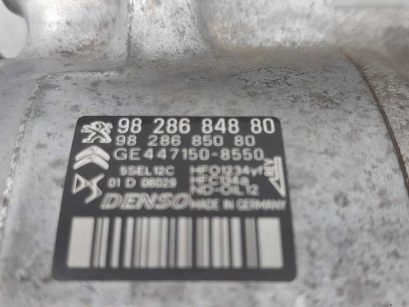 Recambio de compresor aire acondicionado para opel corsa f (p2jo) 1.2 (68) referencia OEM IAM 9828684880 4472505150 DENSO