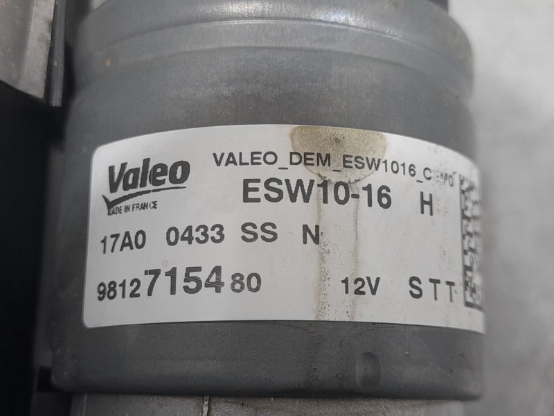 Recambio de motor arranque para opel corsa f (p2jo) 1.2 (68) referencia OEM IAM 9812715480 ESW1016 VALEO