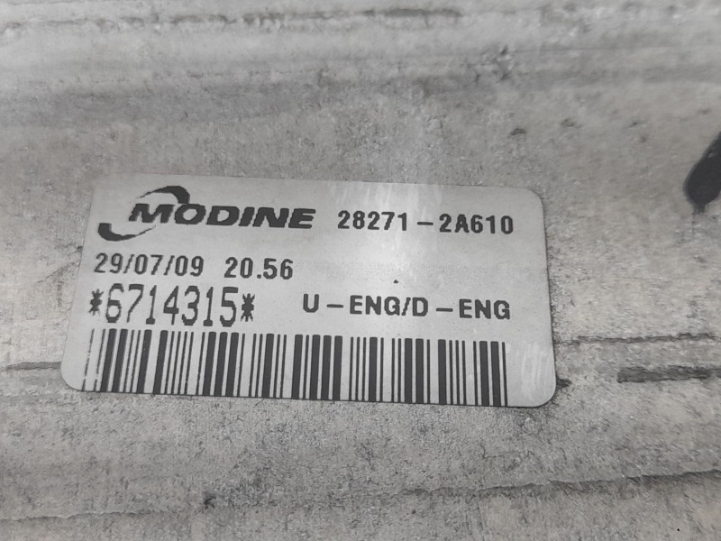 Recambio de intercooler para hyundai i30 (fd) 1.6 crdi referencia OEM IAM 282712A610 6714315 MODINE
