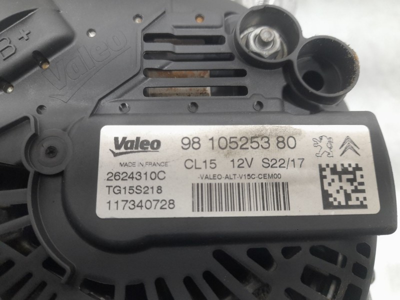 Recambio de alternador para opel crossland x / crossland (p17, p2qo) 1.6 turbo d (75) referencia OEM IAM 9810525380 2624310C VAL