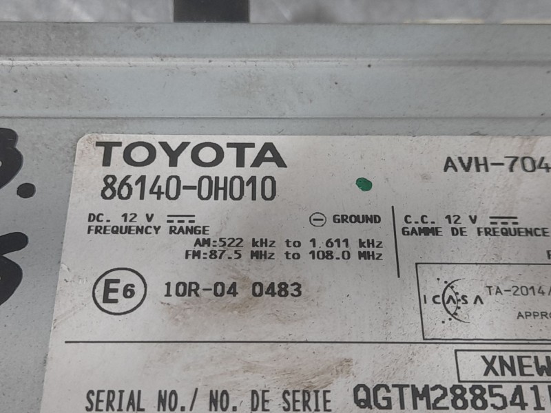 Recambio de sistema navegacion gps para toyota aygo x-cite referencia OEM IAM 861400H010  