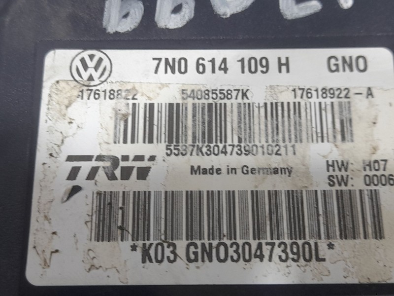 Recambio de abs para volkswagen sharan (7n1, 7n2) 2.0 tdi referencia OEM IAM 7N0614109H  
