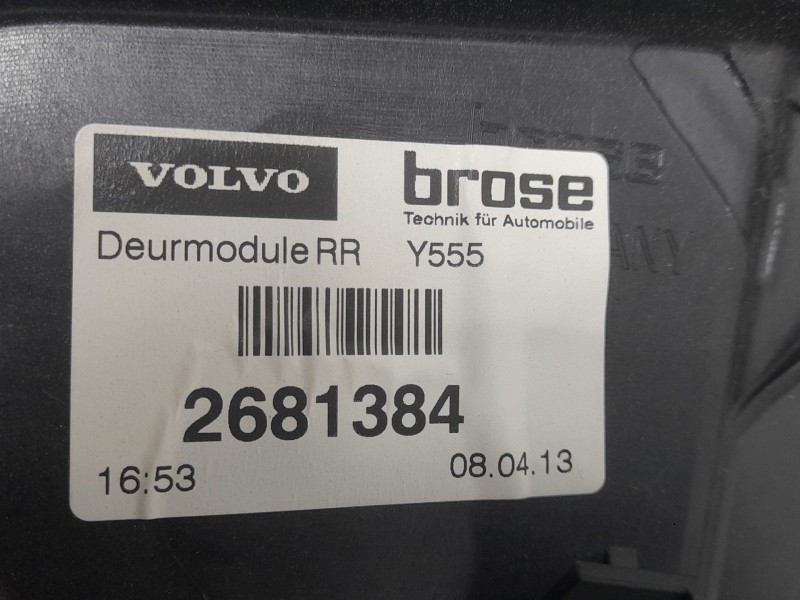 Recambio de elevalunas trasero derecho para volvo v40 hatchback (525) d3 referencia OEM IAM 2681384 ELECTRICO BROSE
