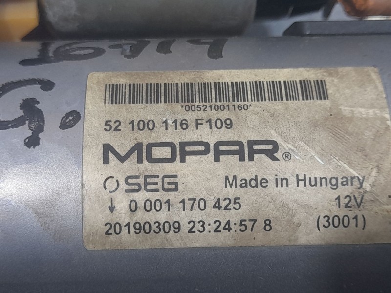 Recambio de motor arranque para fiat tipo station wagon (356_, 357_) 1.4 (356wxf1b) referencia OEM IAM 52100116F109 20190309 MOP