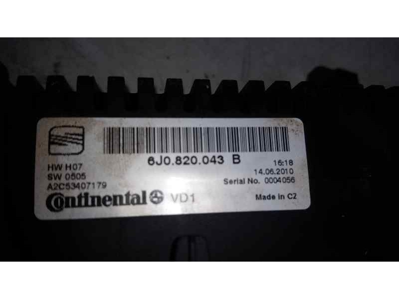 Recambio de mando climatizador para seat ibiza (6j5) reference referencia OEM IAM A2C53407179 6J0820043B CONTINELTAL