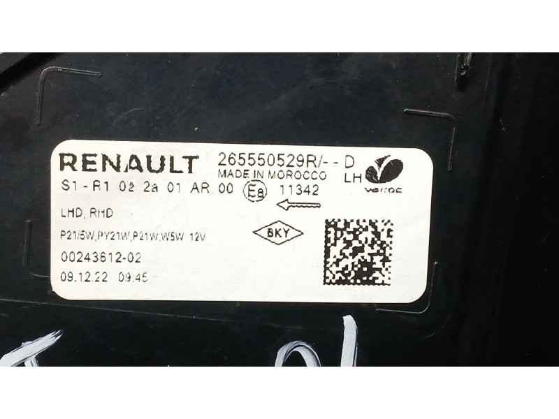 Recambio de piloto trasero izquierdo para dacia sandero stepway referencia OEM IAM 265550529R TOCADO VER FOTOS 