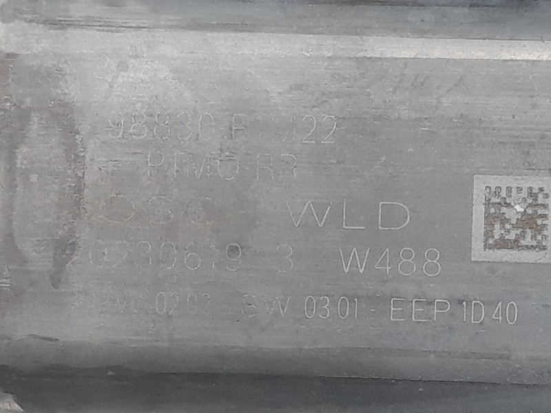 Recambio de elevalunas trasero derecho para opel crossland x / crossland (p17, p2qo) 1.2 (75) referencia OEM IAM 98830R1M22  