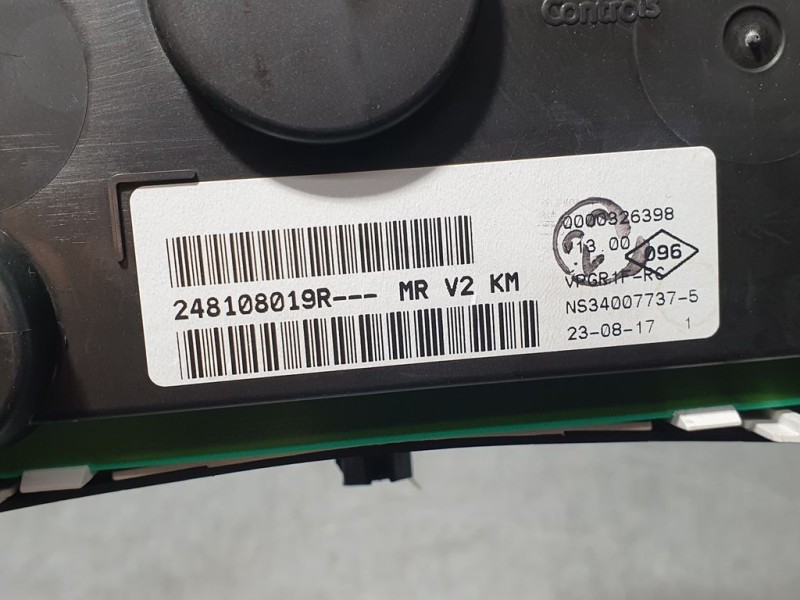 Recambio de cuadro instrumentos para dacia lodgy laureate referencia OEM IAM 248108019R NS340077375 JOHNSON CONTROLS