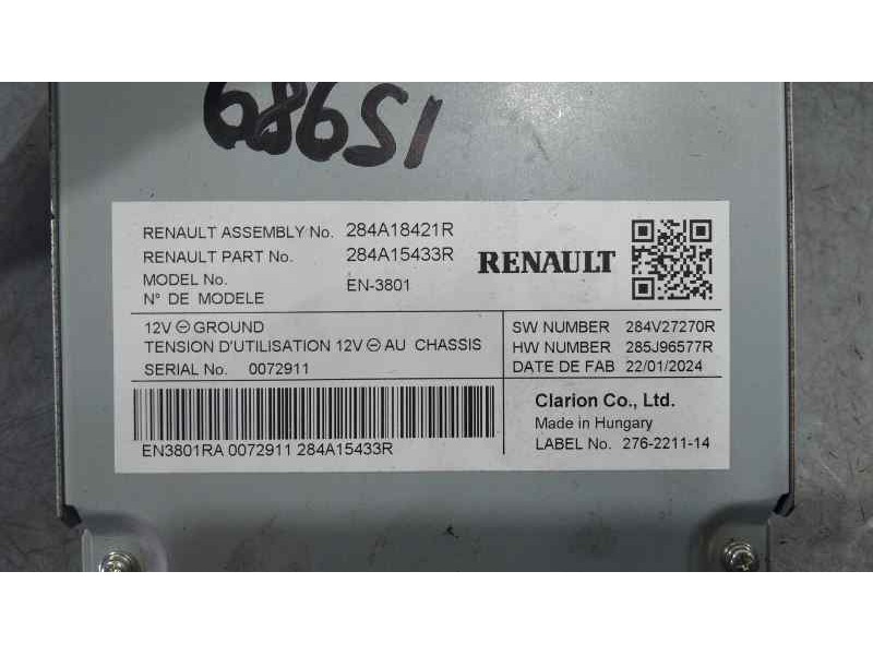 Recambio de modulo electronico para renault captur ii techno referencia OEM IAM 284A18421R  