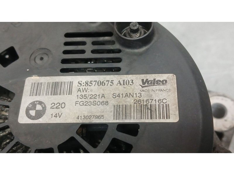 Recambio de alternador para bmw x5 (f15) xdrive 40d referencia OEM IAM 8570675 VALEO S41AN13