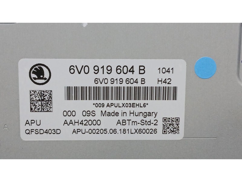 Recambio de sistema navegacion gps para skoda fabia ambition referencia OEM IAM 6V0919604B 6V0919604B AAH42000