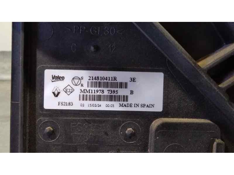 Recambio de electroventilador para renault captur ii techno referencia OEM IAM 214810411R  