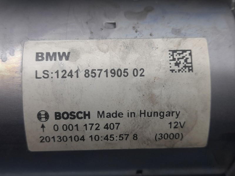 Recambio de motor arranque para bmw serie 1 lim. (f20) 114 d referencia OEM IAM 1241857190502 20130104 BOSCH