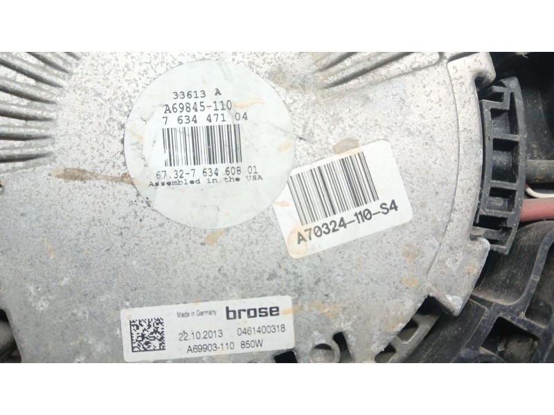 Recambio de electroventilador para bmw x5 (f15) xdrive 40d referencia OEM IAM 560571 LE FALTA UNA ALETA DE LA VENTILACION 763447
