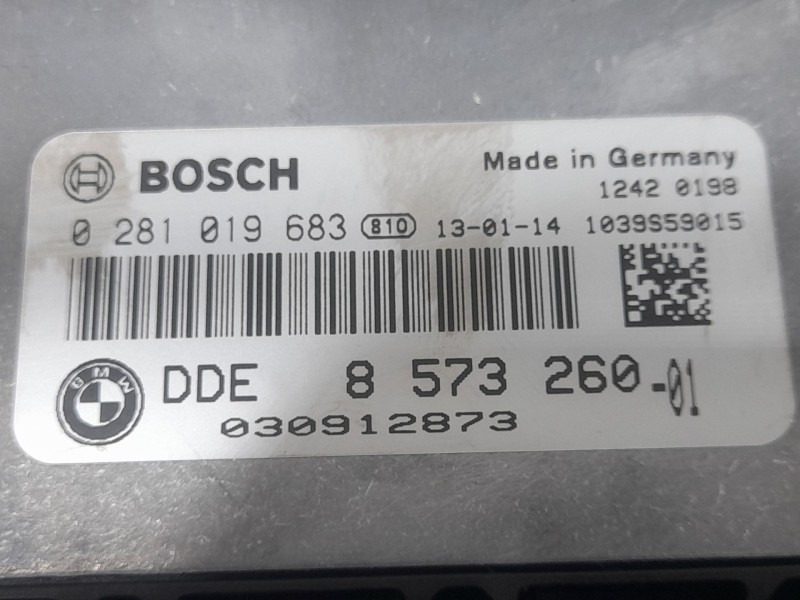 Recambio de centralita motor uce para bmw serie 1 lim. (f20) 114 d referencia OEM IAM 8573260 0281019683 BOSCH
