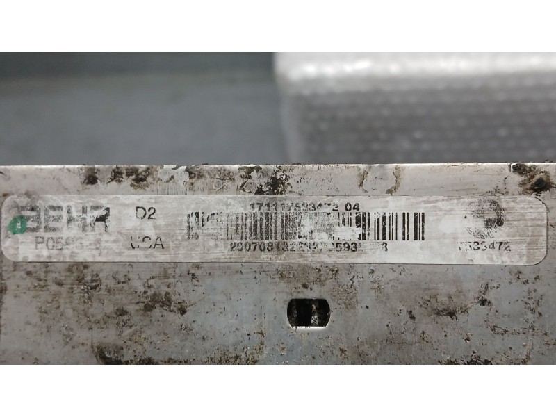 Recambio de radiador agua para bmw x5 (e70) 3.0 d referencia OEM IAM 17117533472 BEHR 