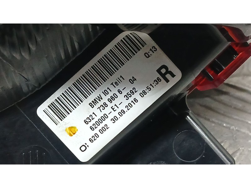 Recambio de piloto trasero derecho para bmw i3 (i01) electric referencia OEM IAM 63217389606 ROZADO 