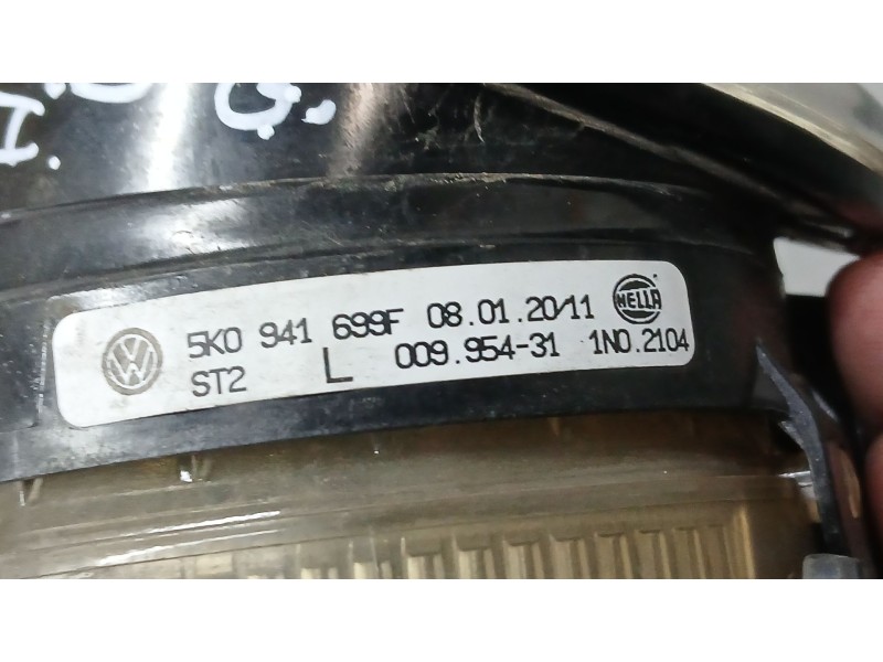 Recambio de faro antiniebla izquierdo para volkswagen golf vi (5k1) 1.6 tdi referencia OEM IAM 5K0941699F HELLA 00995431