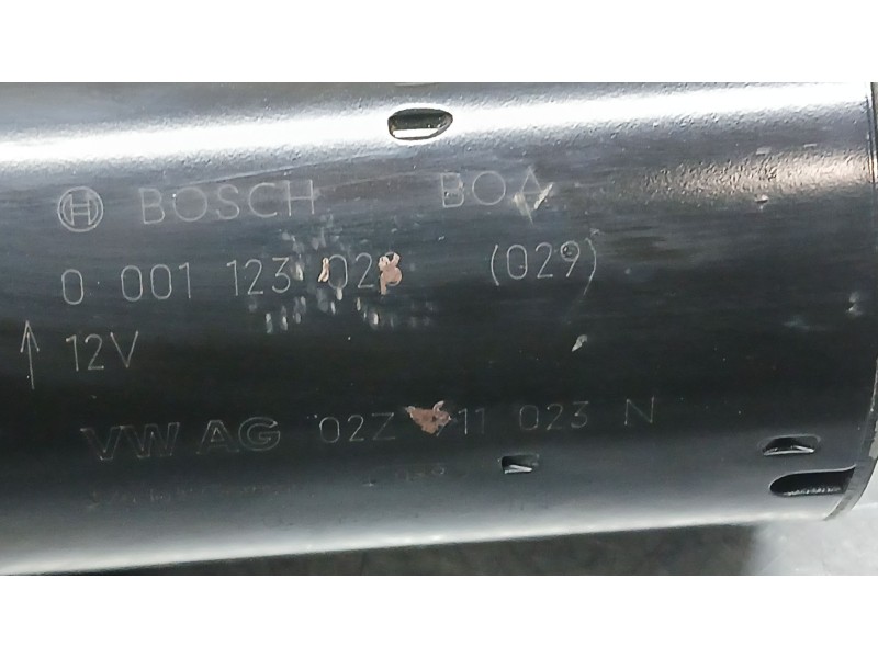 Recambio de motor arranque para volkswagen golf vi (5k1) 1.6 tdi referencia OEM IAM 02Z911023N BOSCH 0001123028