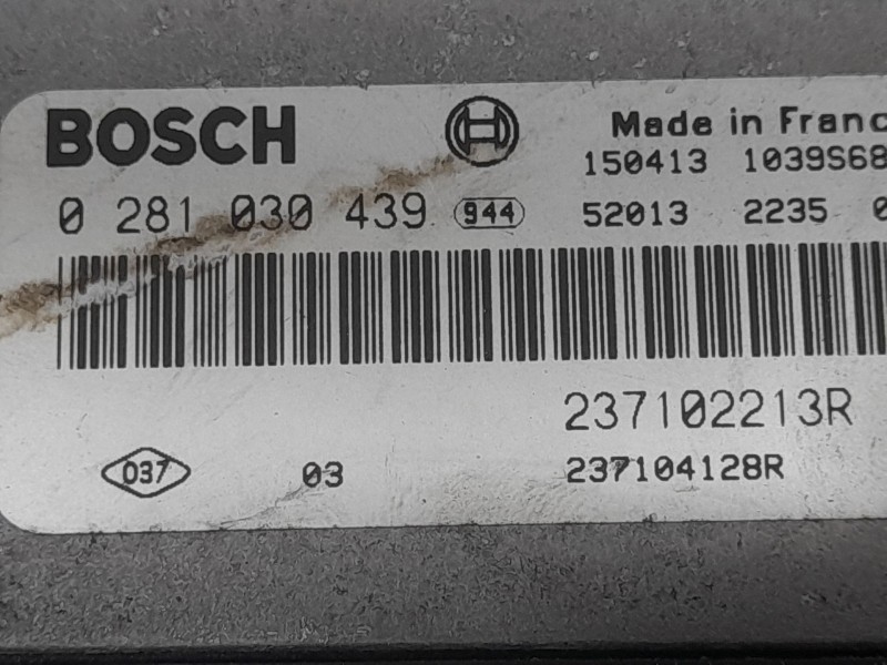Recambio de centralita motor uce para dacia dokker furgoneta/monovolumen 1.5 dci (feaj) referencia OEM IAM 237102213R 0281030439