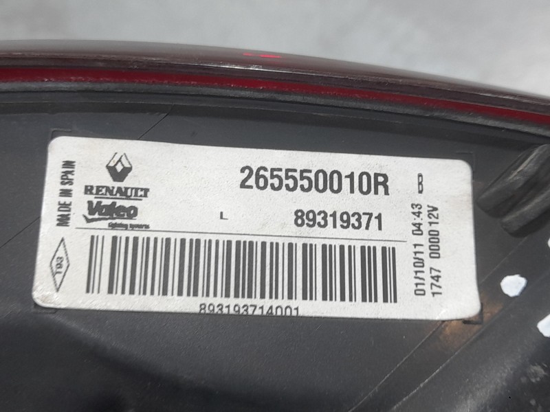 Recambio de piloto trasero izquierdo exterior para renault megane iii grandtour (kz0/1) 1.5 dci (kz1m, kz1w, kz0r) referencia OE