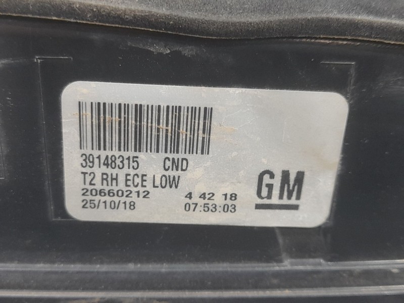 Recambio de piloto trasero derecho interior para opel insignia b grand sport (z18) 1.5 (68) referencia OEM IAM 39148315  