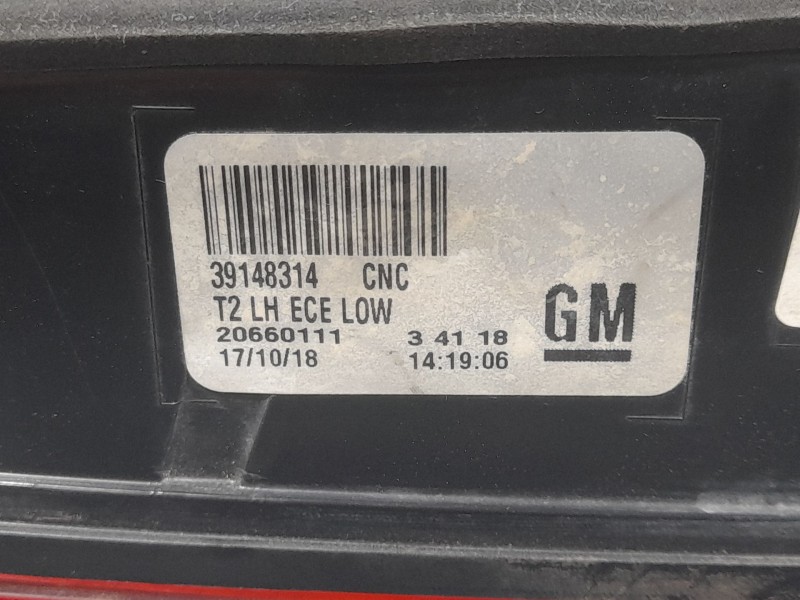 Recambio de piloto trasero izquierdo interior para opel insignia b grand sport (z18) 1.5 (68) referencia OEM IAM 39148314  