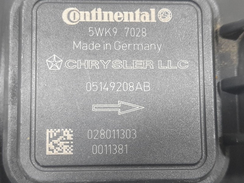 Recambio de caudalimetro para jeep compass limited 4x2 referencia OEM IAM 05149208AB 5WK97028 CONTINENTAL