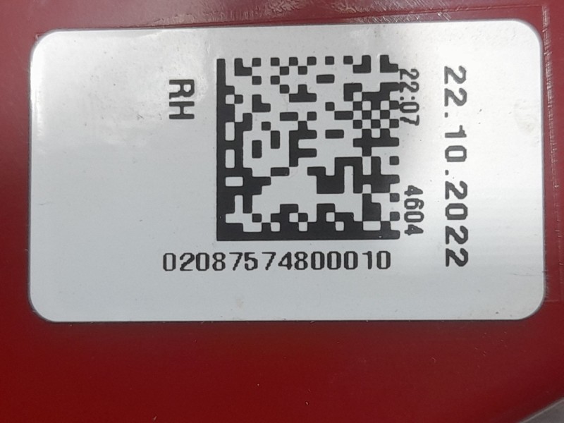 Recambio de piloto trasero derecho interior para hyundai i20 iii (bc3, bi3) 1.0 t-gdi referencia OEM IAM 92404Q0000  