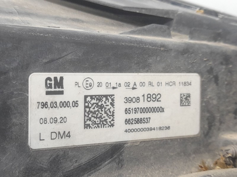 Recambio de faro izquierdo para opel astra k sports tourer (b16) 1.6 cdti (35) referencia OEM IAM 39081892 XENON GM